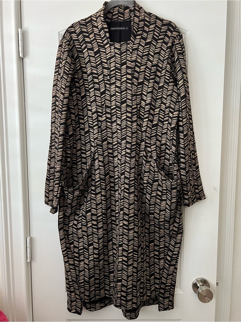 Matthildur Square Neck Dress with Pockets Lagenlook H